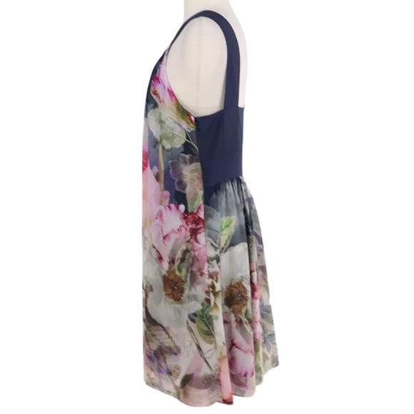 Ted Baker Short Swing Dress Marindi Peony Print Ombré Sz XS Great for Easter - Picture 4 of 12